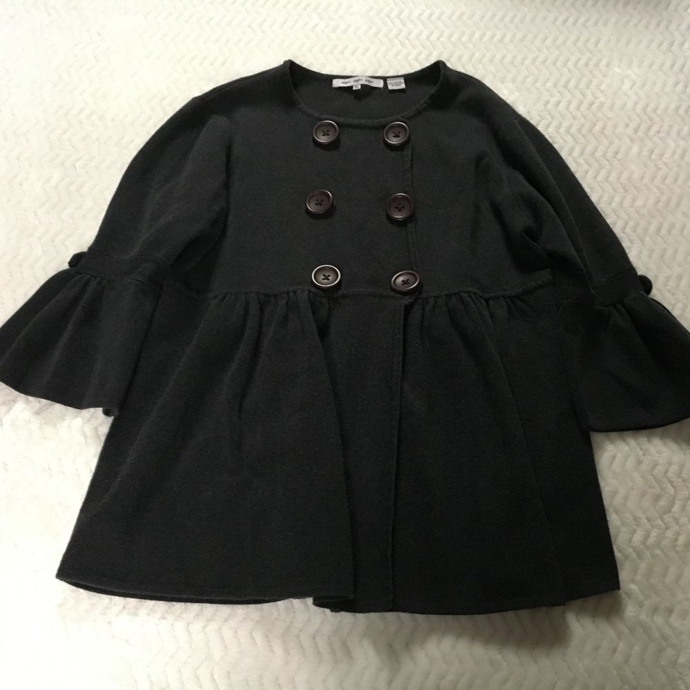 Double Button Bell Sleeve Cardigan - Xlarge